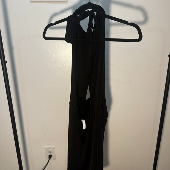 Lucy In The Sky Bodycon Peek A Boo Halter Dress - Picture 2 of 5